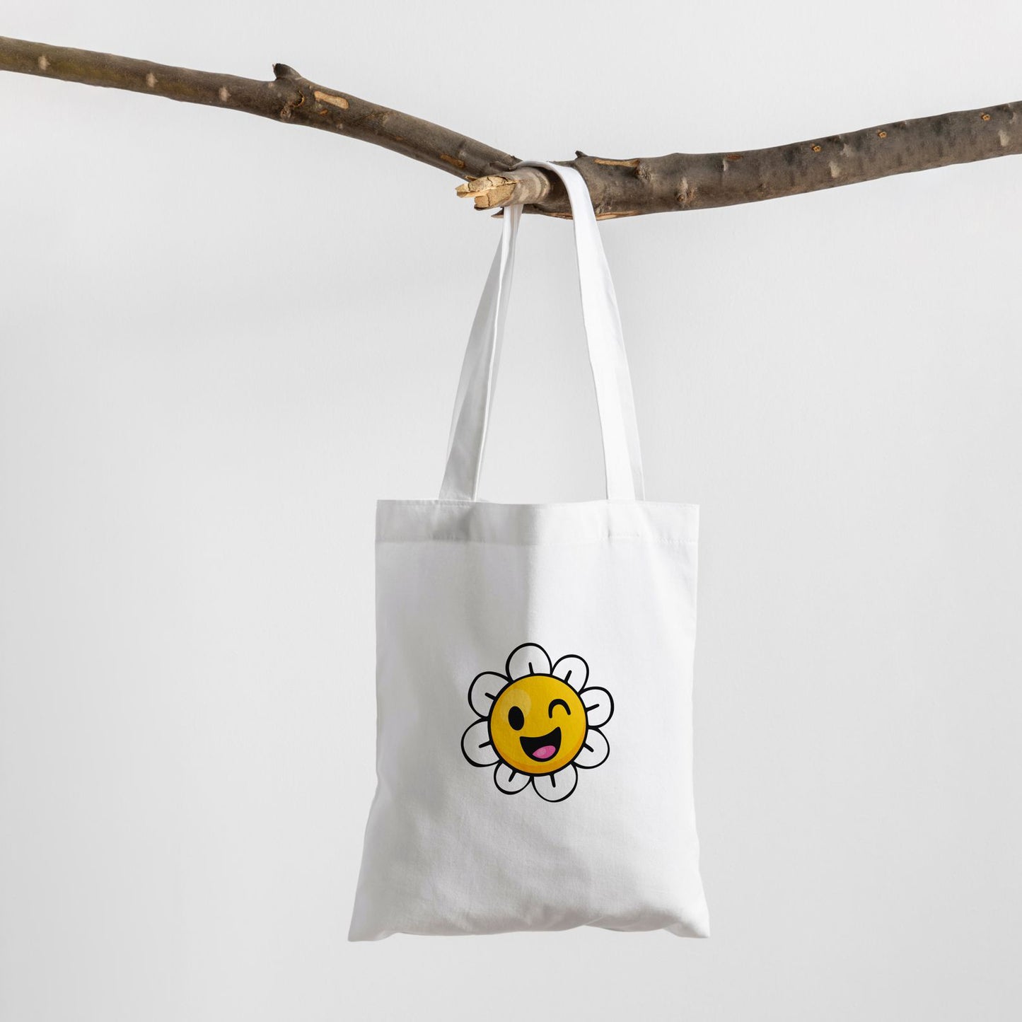 Winky Daisy Canvas Tote Bag