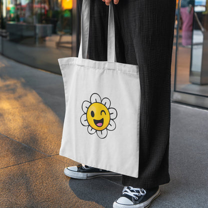Winky Daisy Canvas Tote Bag
